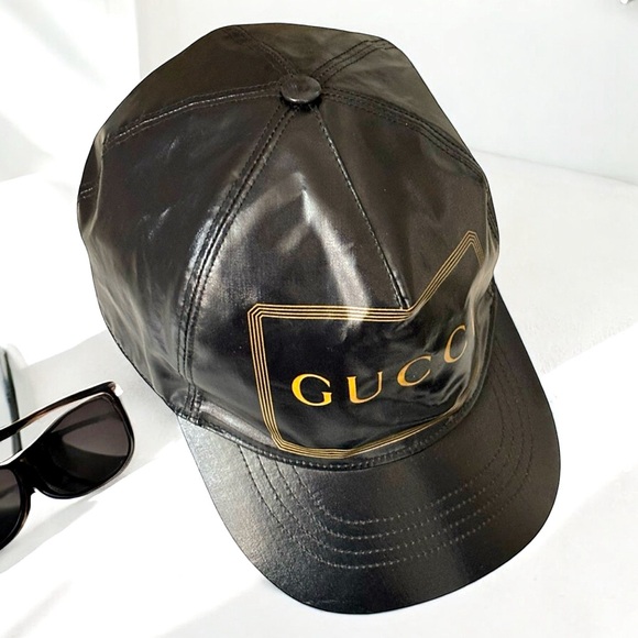 GUCCI Montecarlo Unisex/Mens Black Logo Baseball Cap Size Large - Picture 2 of 9